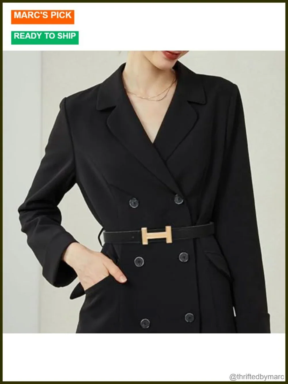Gold Buckle Fashion Waist Belt with Leather and PU Materials